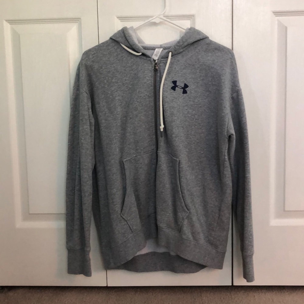 Gray and Navy Zip up